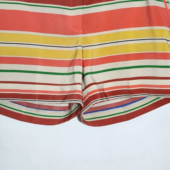 Outback Red Multi-Color Stripe Shorts Size 12 Colorful Striped Shorts - Picture 4 of 10
